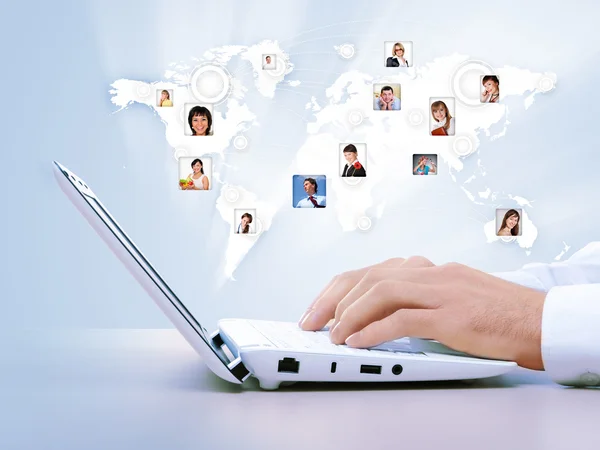 Symbol of social network — Stock Photo, Image