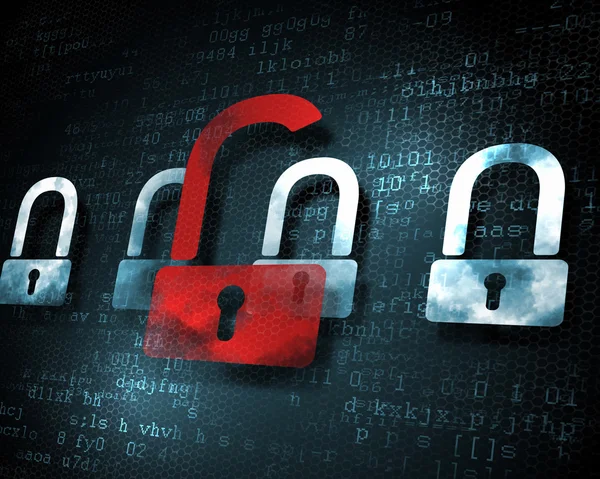 Security concept with a lock — Stock Image Security concept with a lock Royalty Free Stock Photos