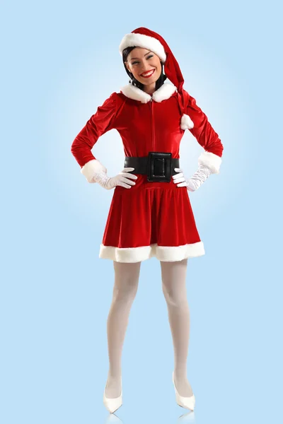 Attracive girl in santa clothes — Stock Photo, Image