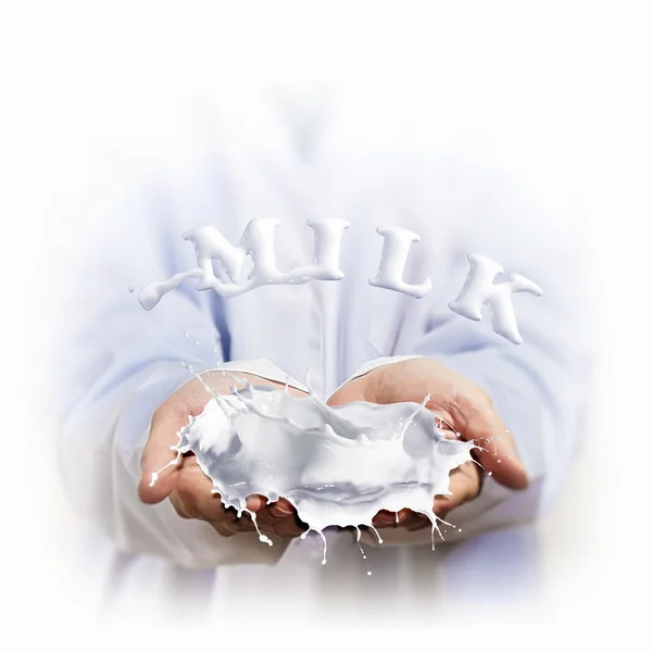 Milk word — Stock Photo, Image