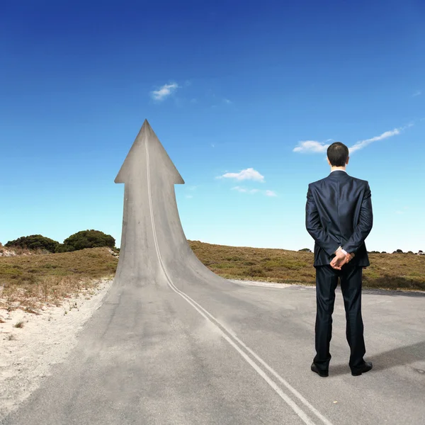 Concept of the road to success — Stock Photo, Image