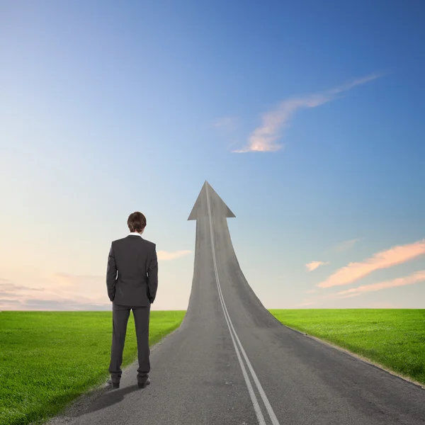 Concept of the road to success — Stock Photo, Image