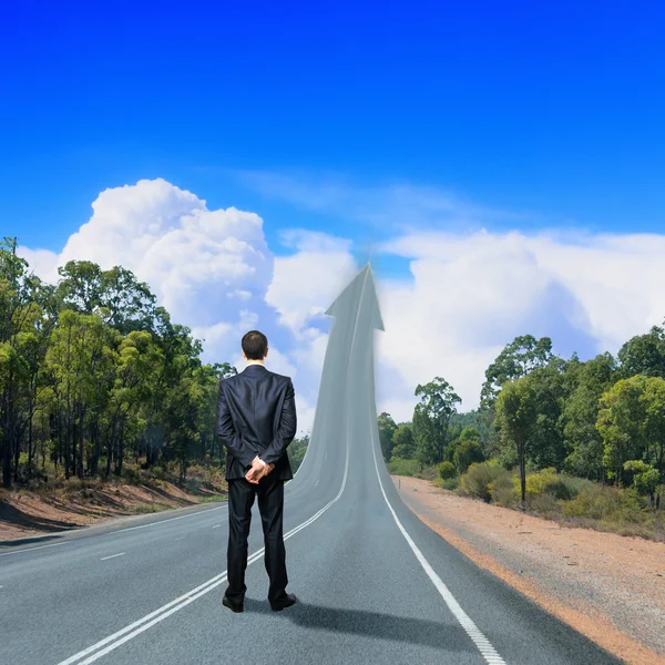 Concept of the road to success — Stock Photo, Image