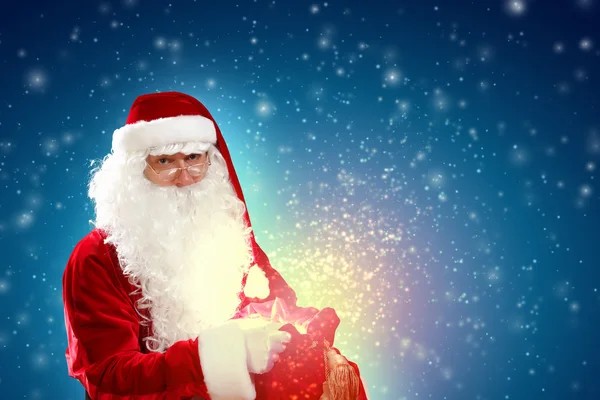 Santa with a sack Stock Image
