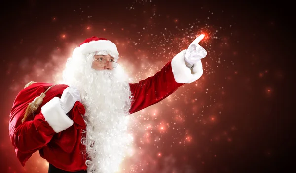 Christmas theme with santa Stock Photo