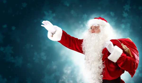 Christmas theme with santa Stock Photo