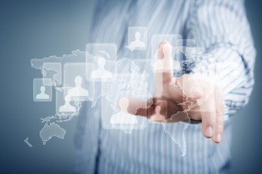 sanal düğmelere basarak el