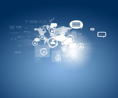 Internet konsept illüstrasyon