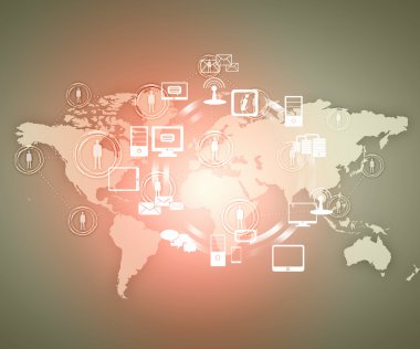 Internet konsept illüstrasyon