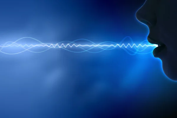 音波の図 — ストック写真
