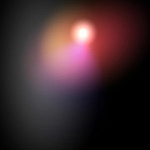 スポット ライトの色と黒の背景 — ストック写真