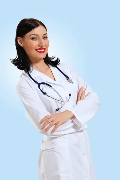 Jeune femme médecin portrait — Photo