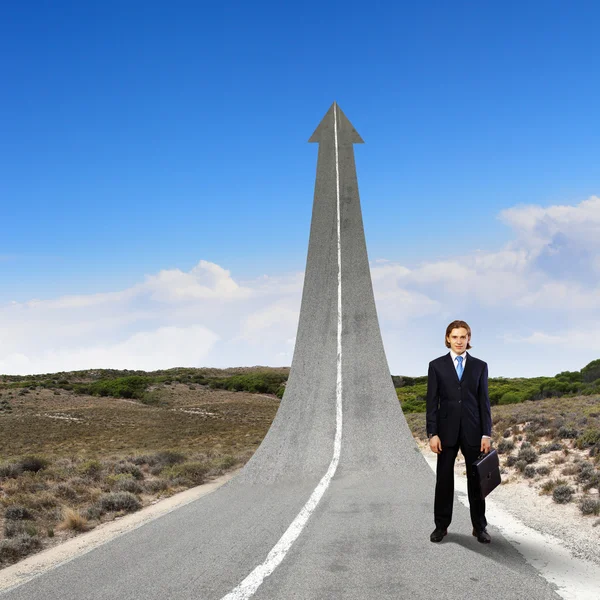 Concept of the road to success — Stock Photo, Image