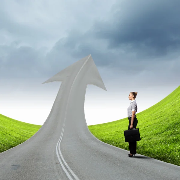 Concept of the road to success — Stock Photo, Image