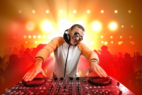 Dj and mixer — Stock Photo, Image