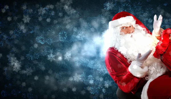 Christmas theme with santa — Stock Photo, Image