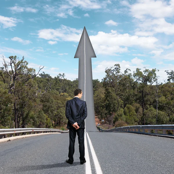 Concept van de weg naar succes — Stockfoto