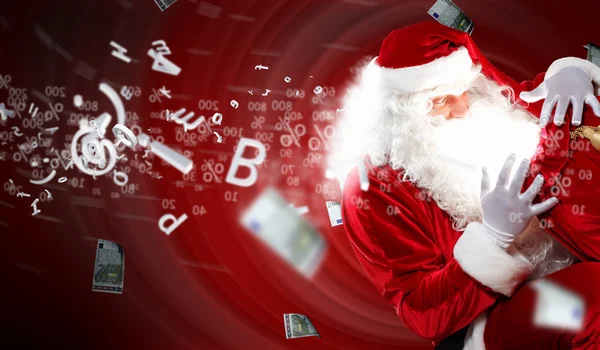 Christmas theme with santa — Stock Photo, Image