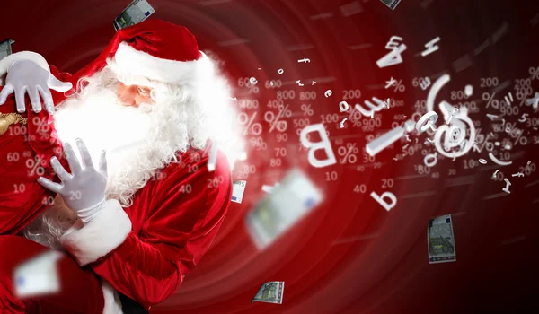 Christmas theme with santa — Stock Photo, Image