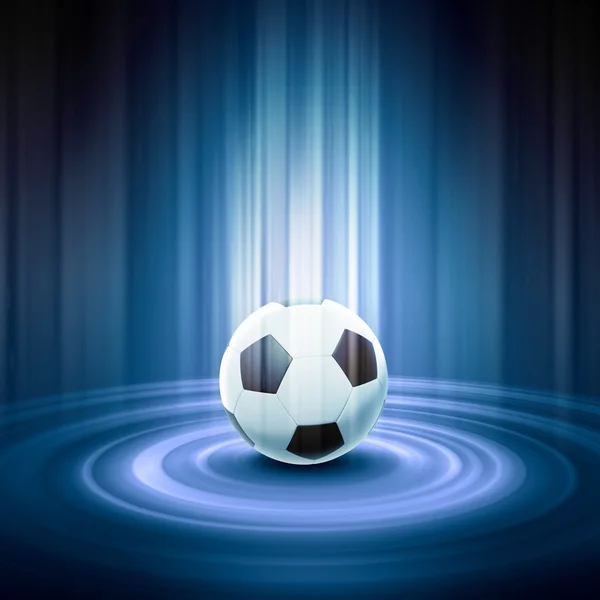 Чорно-білий футбольний м'яч — стокове фото