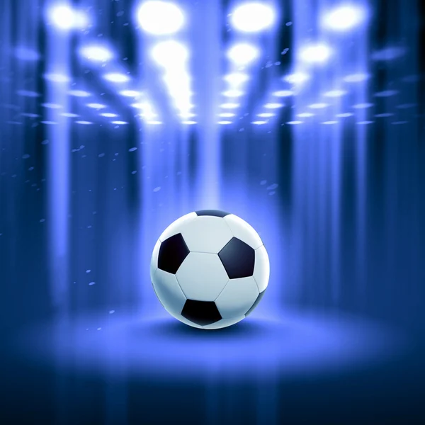 Черный и белый футбольный мяч — стоковое фото