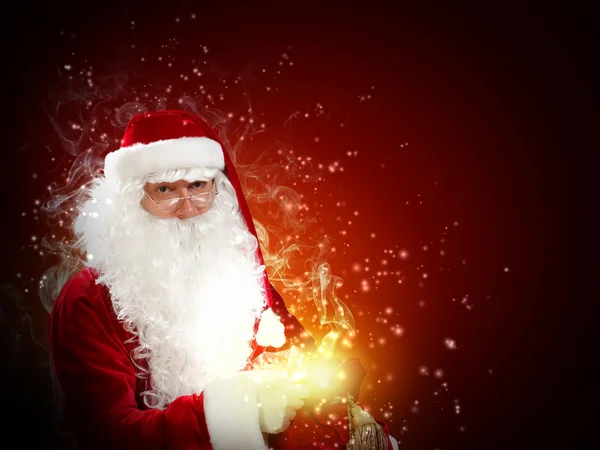 Santa with a sack Stock Picture