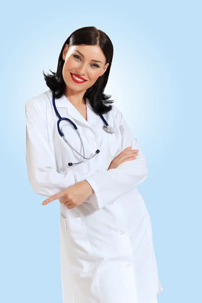 Jovem retrato médico feminino Imagem De Stock