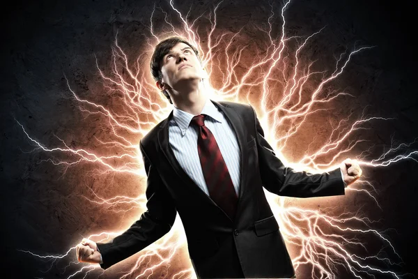 Businessman in anger — Stock Photo, Image