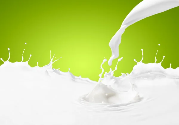 Imagen de salpicaduras de leche — Foto de Stock