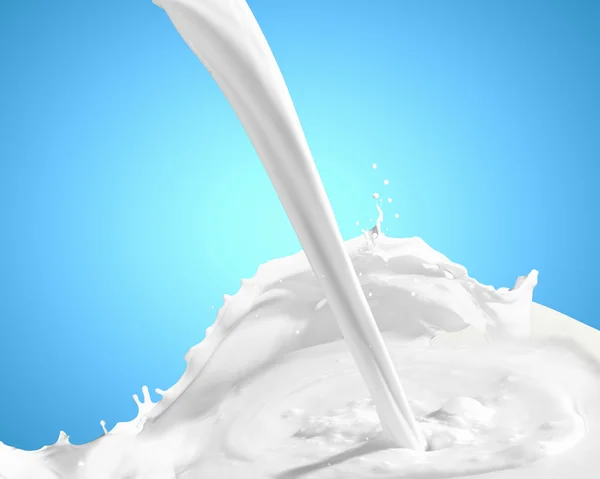 Obrázek mléka šplouchá — Stock fotografie