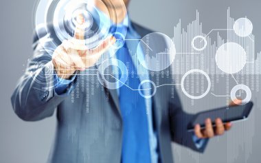 görüntüsünü parmak değmek