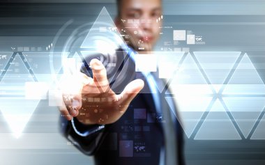 görüntüsünü parmak değmek