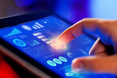 tablet pc ekran dokunaklı parmak portre