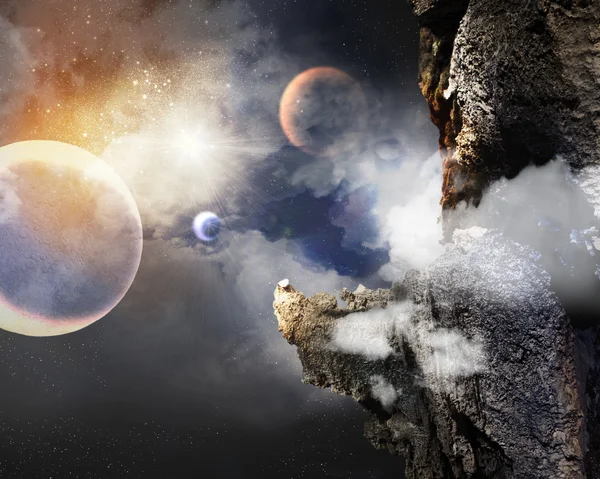 Image of planets in space — Stock Photo, Image