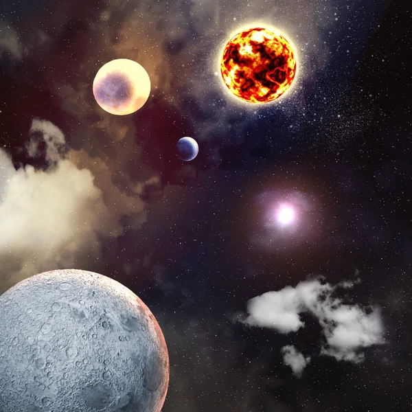 Image of planets in space — Stock Photo, Image