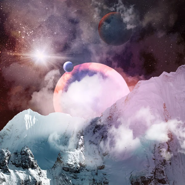 Image of planets in space — Stock Photo, Image