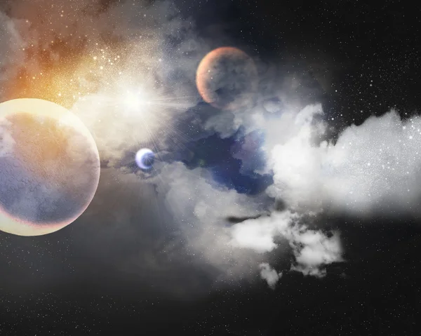 Image of planets in space — Stock Photo, Image
