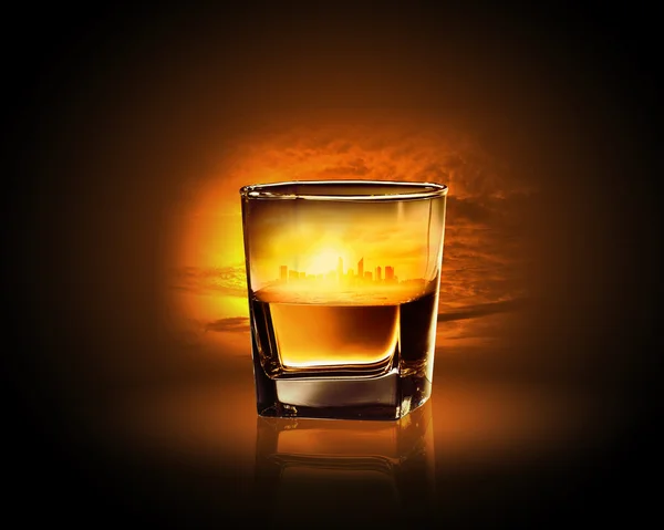 Glass of whiskey — Stock Photo, Image