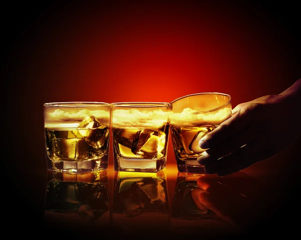 ウイスキー 3 杯 — ストック写真