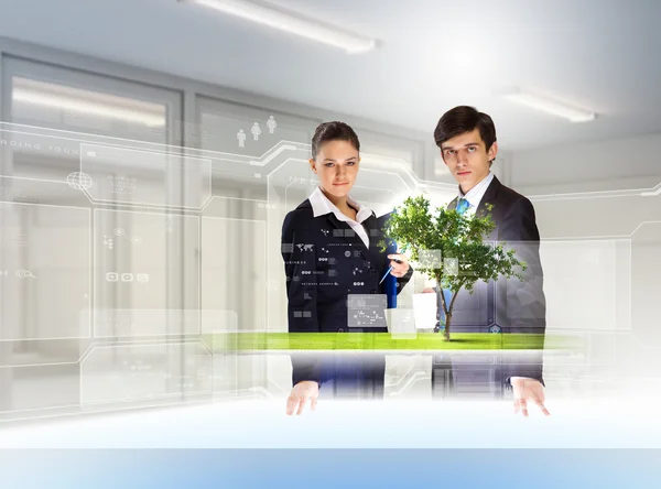 Environmental problems and high-tech innovations — Stock Photo, Image