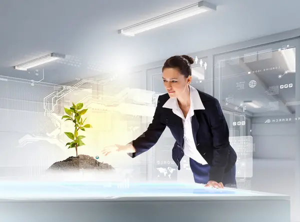 Environmental problems and high-tech innovations — Stock Photo, Image