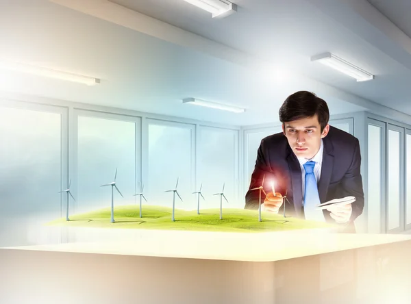 Environmental problems and high-tech innovations — Stock Photo, Image