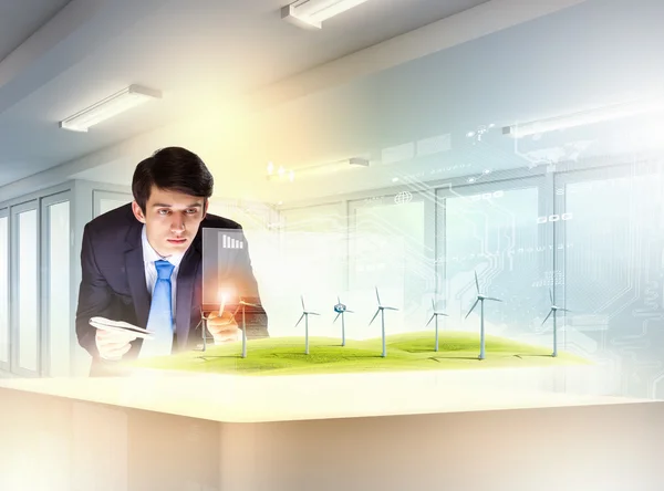 Environmental problems and high-tech innovations — Stock Photo, Image