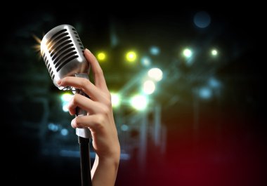 ses mikrofon retro tarzı