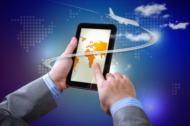 görüntü yüzeye dokunarak eller