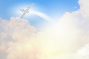 uçağın içinde gökyüzü görüntü