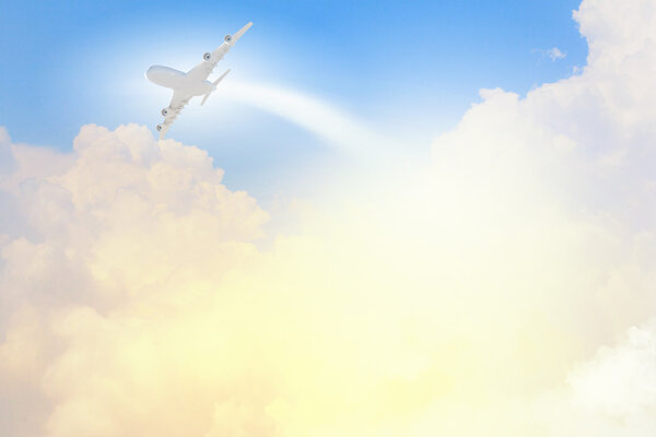 Image of airplane in sky