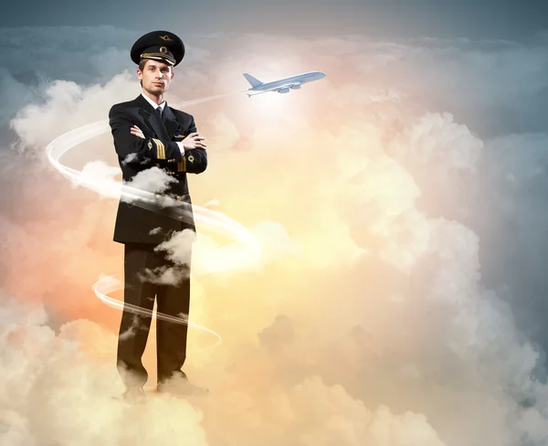 Image of male pilot — Stock Photo, Image