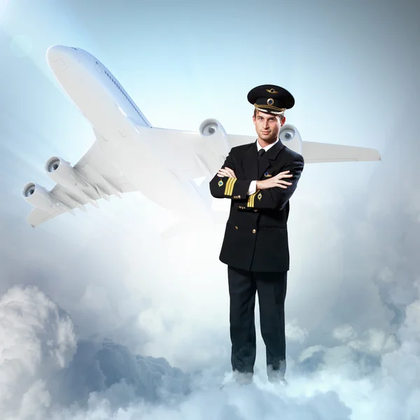 Image of male pilot — Stock Photo, Image