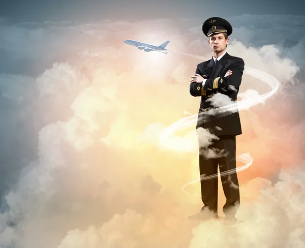 Image of male pilot — Stock Photo, Image